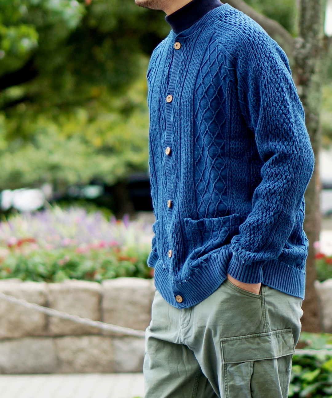 トップス スウェット CAL O LINE / ダメージ クルーネック スウェット